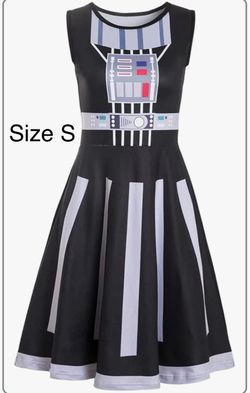 New Darth Vader Costume Skater Dress Size S