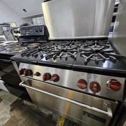 36" WOLF DUAL FUEL RANGE STAINLESS STEEL 