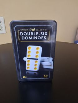 Cardinal Classics Double-Six Dominoes Tin