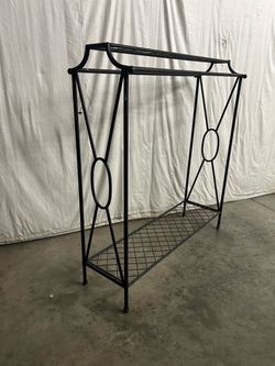 Metal double coat rack