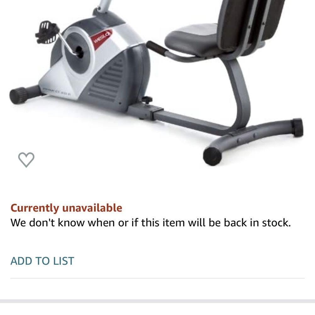 Weslo pursuit ct 2.0 r exercise bike sales