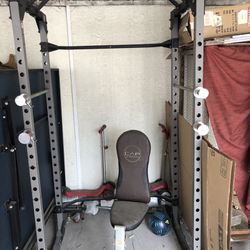 Squat/bench Rack with Equipment