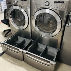 LG Frontloaders Washer and Electric Dryer 