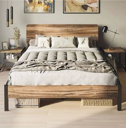 Queen mattress (NECTAR) + bed frame