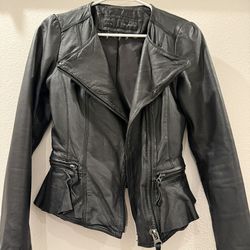 Zara Black Leather Jacket