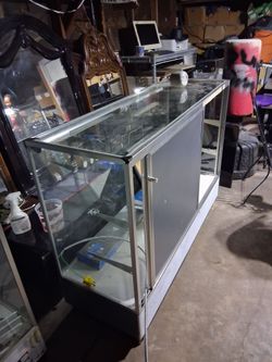 2 different Glass Display cases