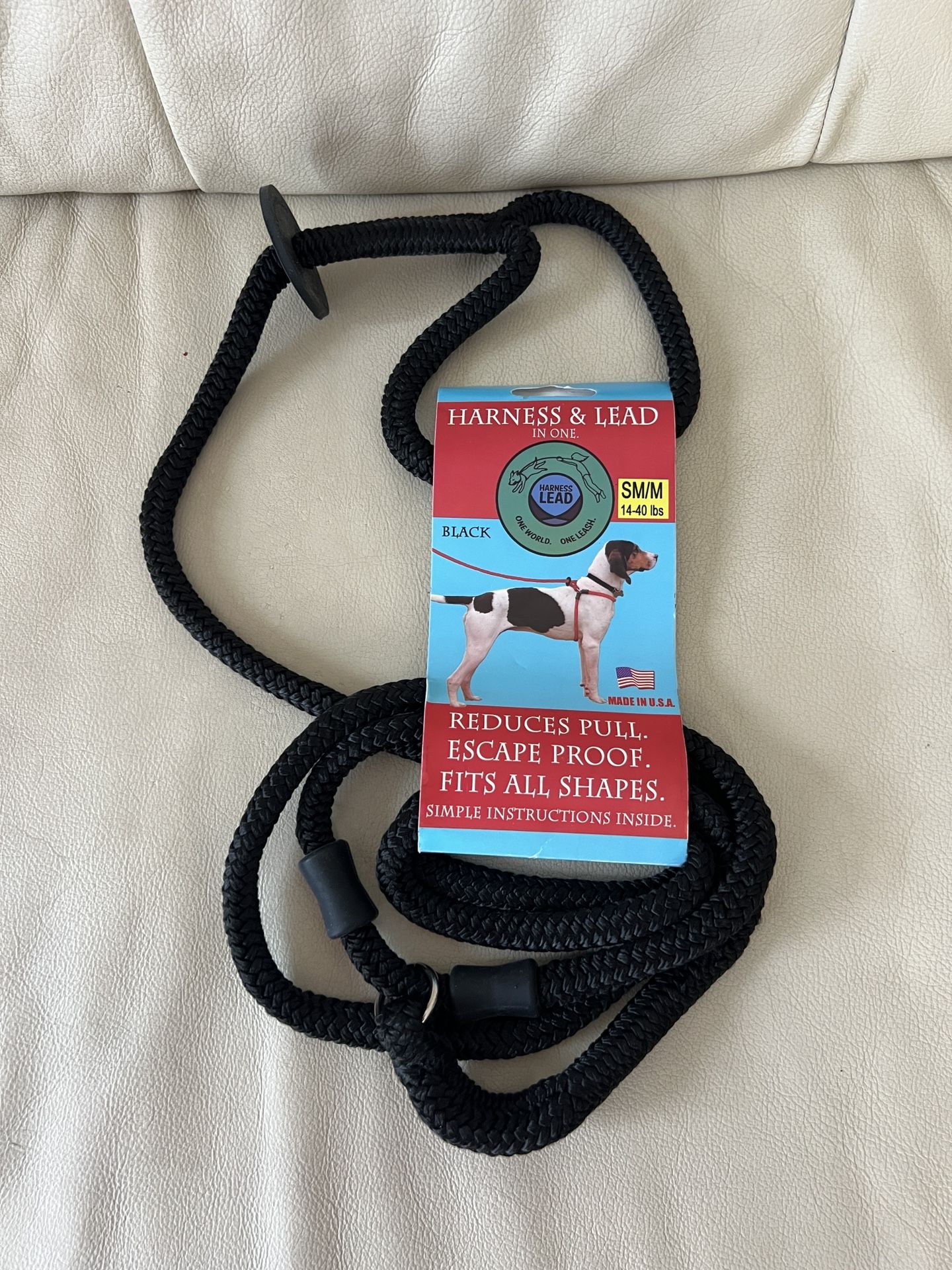 Nylon Rope Slip Dog Lead Adjustable Collar 