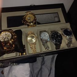 Gold watches and  silver watches