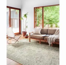 7.5 x 9.5 printed boho vintage style rug