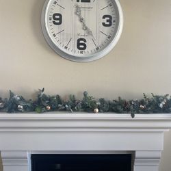 Christmas Garland With Ornaments And Pine cones 