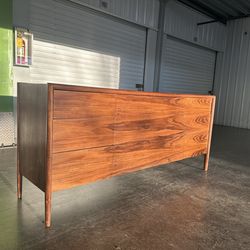 Vintage custom teak dresser credenza