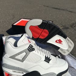 Jordan 4 White Cement Size 5Y To 7Y -7.5-8-8.5-9-9.5-10.5–11-11.5