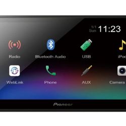 Pioneer  DMH-342EX
2-DIN 6.8" Digital Media Receiver with Capacitive Touchscreen, Amazon Alexa when Paired with Pioneer Vozsis App, Bluetooth®, Back-u