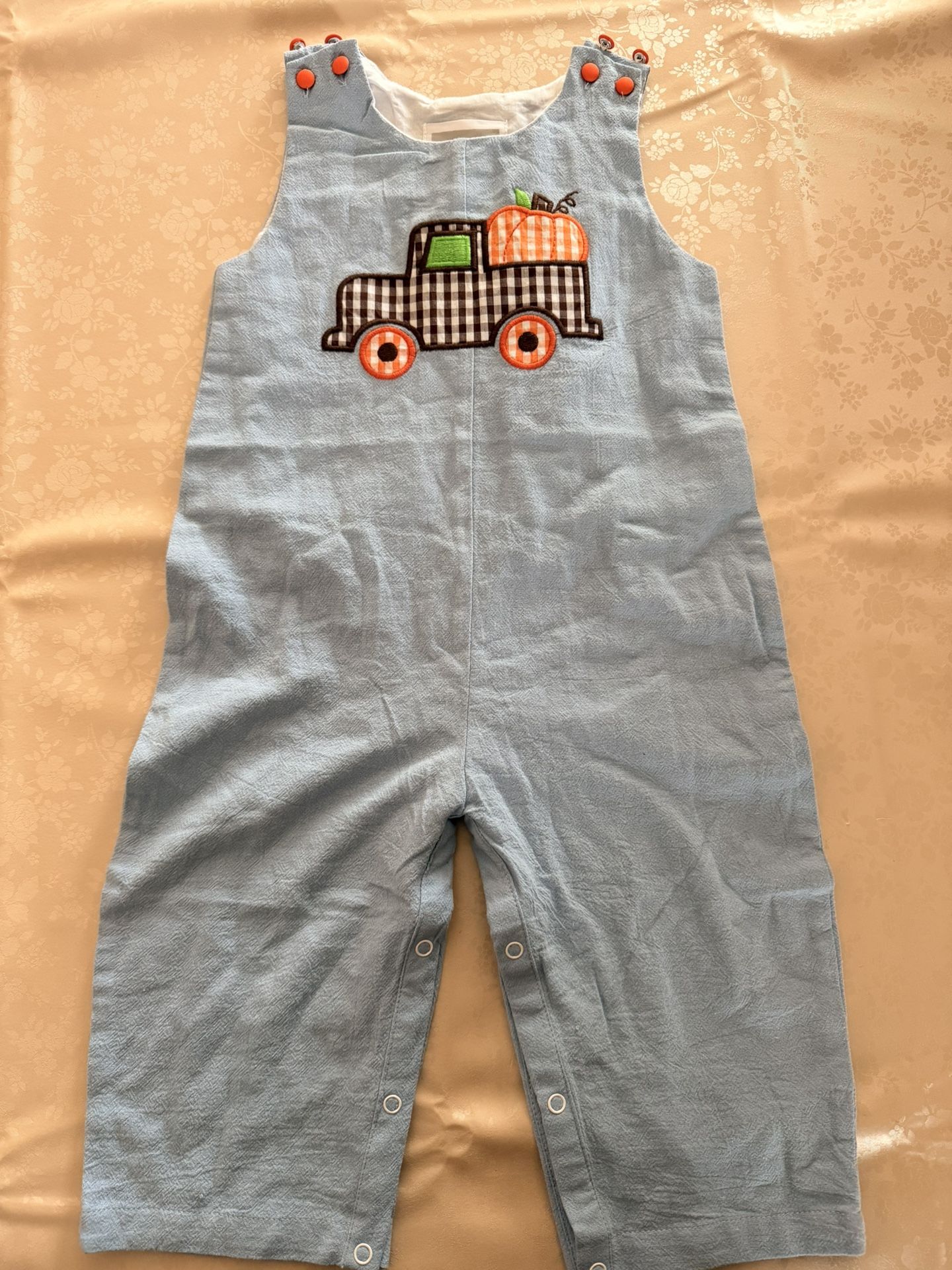 Pumpkin Overalls 18-24 Months Old