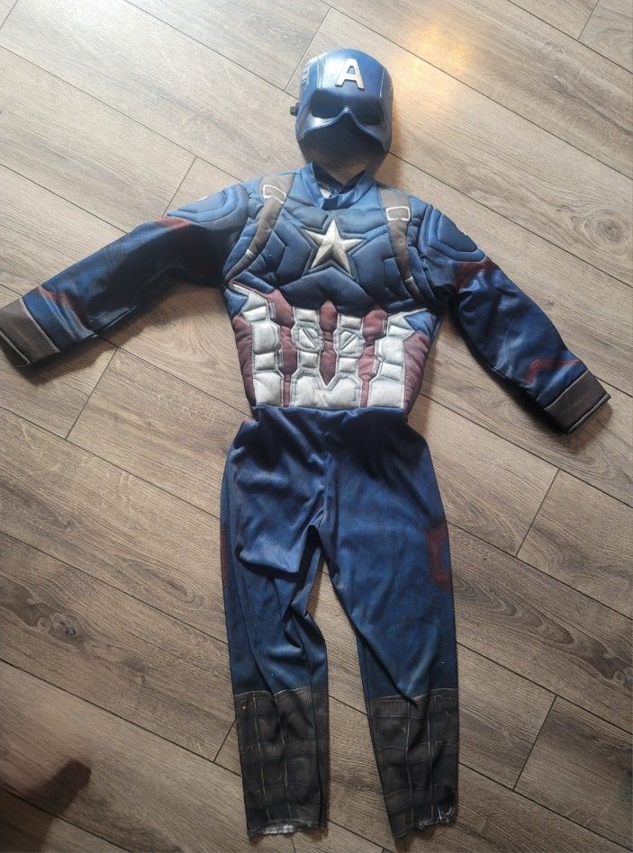 Child Capt America Costume 