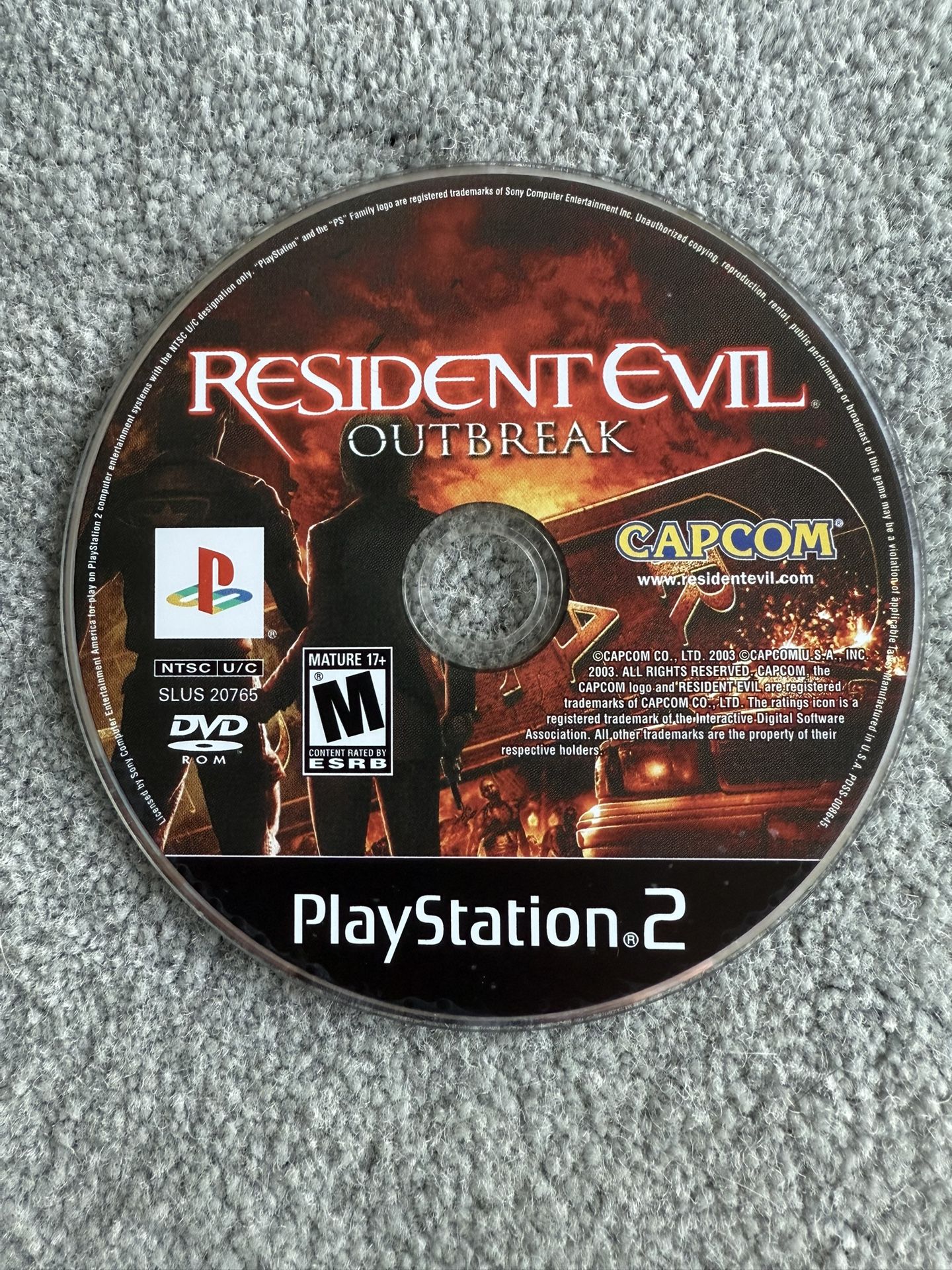 ***NO TRADES!!!*** Resident Evil Outbreak (PlayStation 2) ***flawless disk***