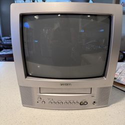 Retro Gaming Toshiba 13” CRT TV/VCR Combo – VHS Works – Remote Included
