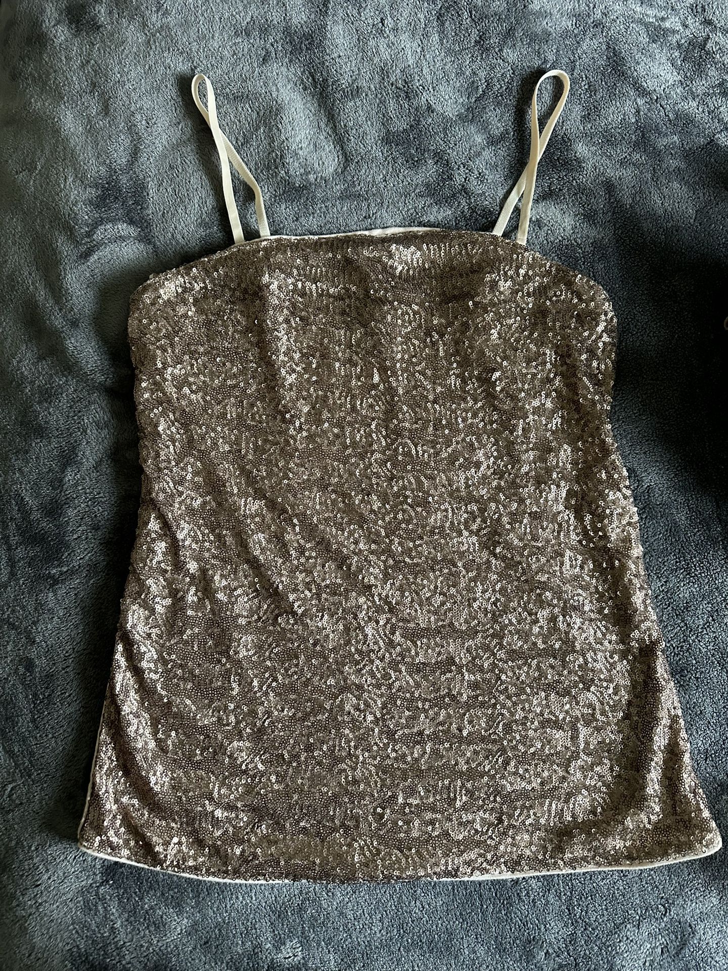 Express Bronze Sequin Camisole – Large