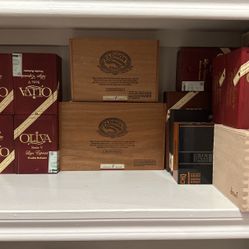 Empty Cedar Wood Cigar Boxes 