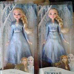 3pair Of Girls Sandals And 2 Frozen Dolls Bundale