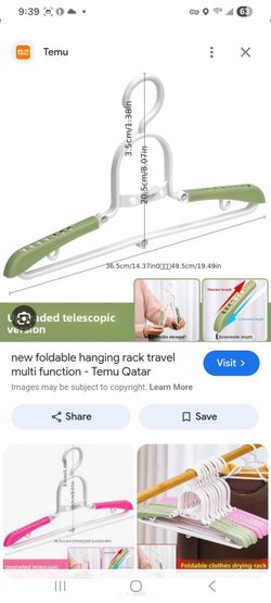 Foldable hangers - camping