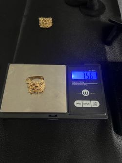 14k gold nugget ring 7.6g size 8