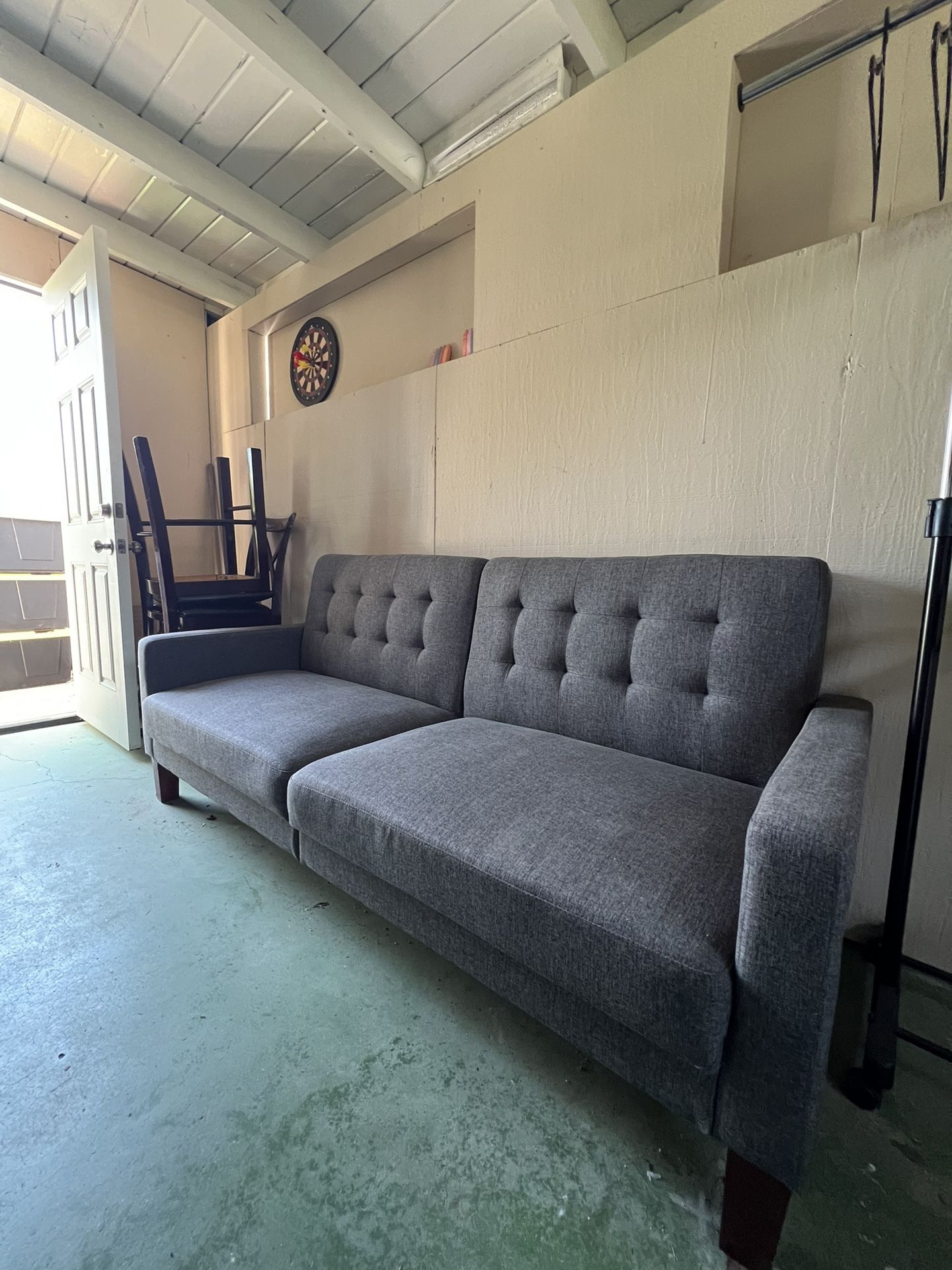 Convertible Sofa/Futon (Gray)