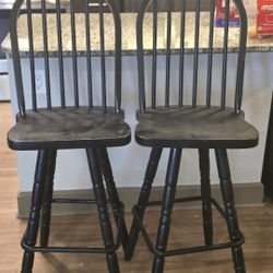 Black Bar Chairs x2 