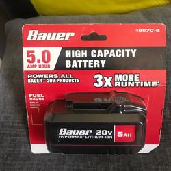 Bauer brand new 5.0 battery