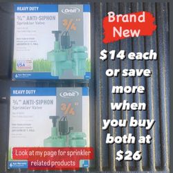 3/4 “anti  Siphon Sprinkler Valves