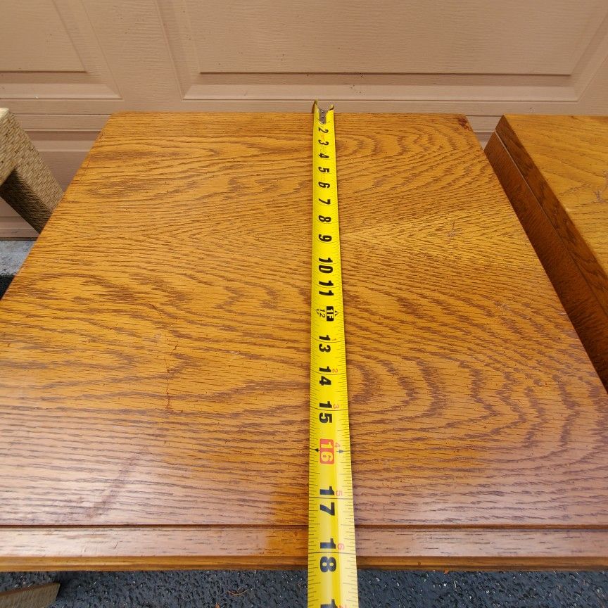 Modulus Morris Furniture Mid Century Modern Solid Wood 2 Meching End Tables/ Nighstands / Side Tables / 3 Drower Dressers Only $95 For Set.