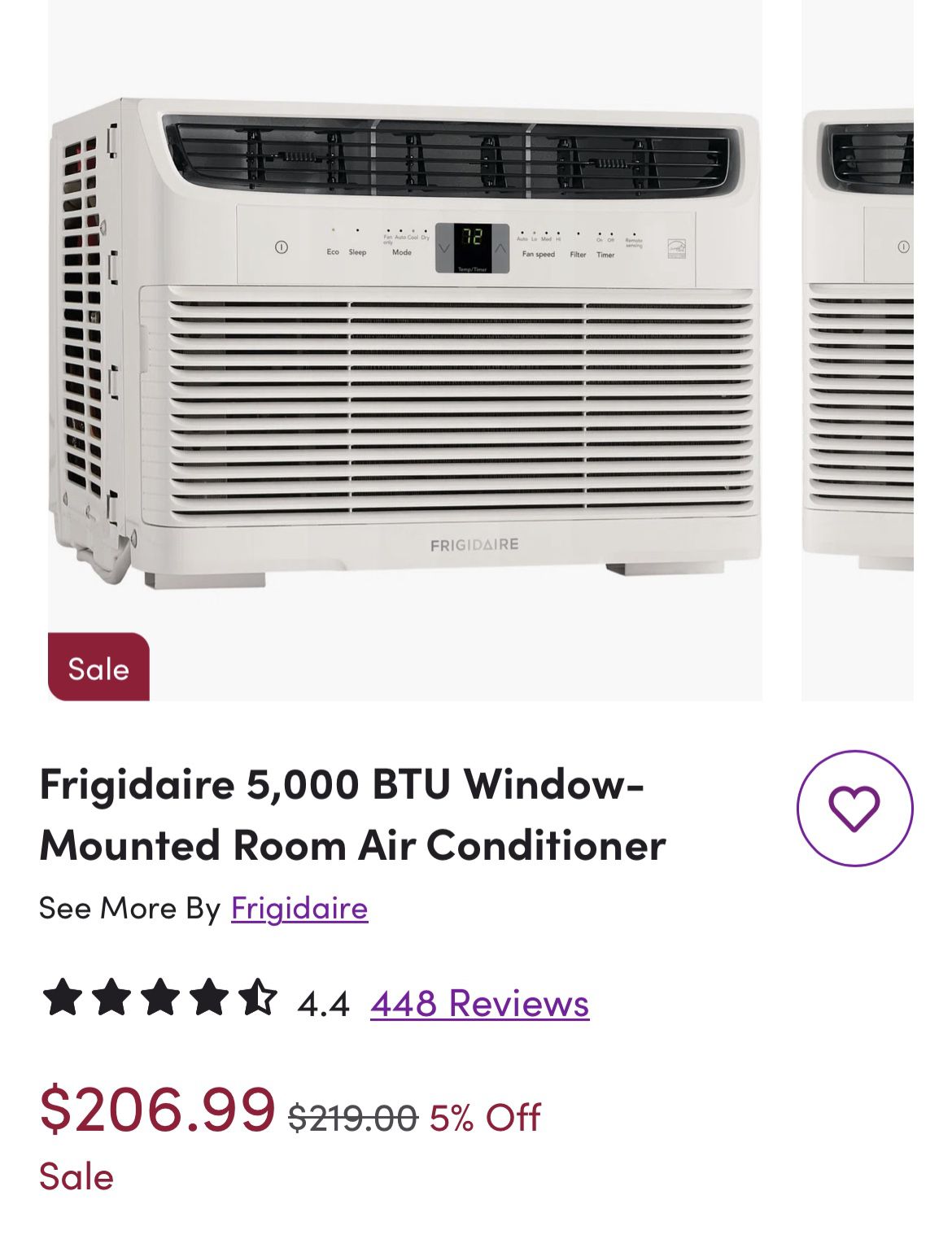 Used  Frigidaire AC Window Unit