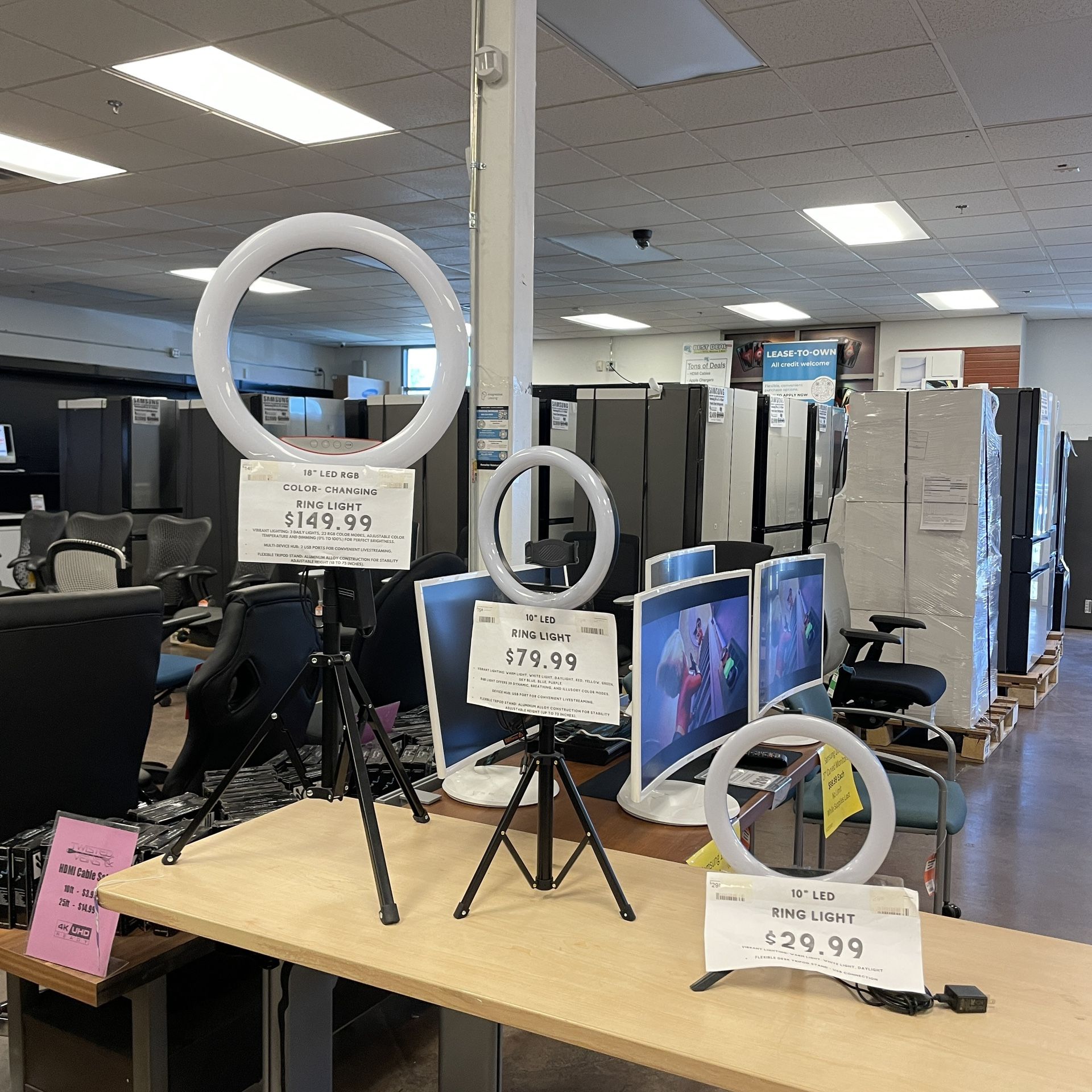 Ring Lights! Different Sizes and Models in stock! Starting from $29.99!