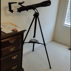 National Geographic refractor telescope.