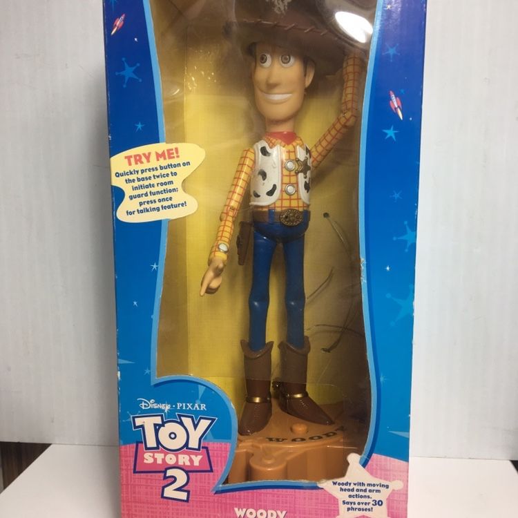 Toy Story Woody Talking Room Guard Alarm In box but has been used