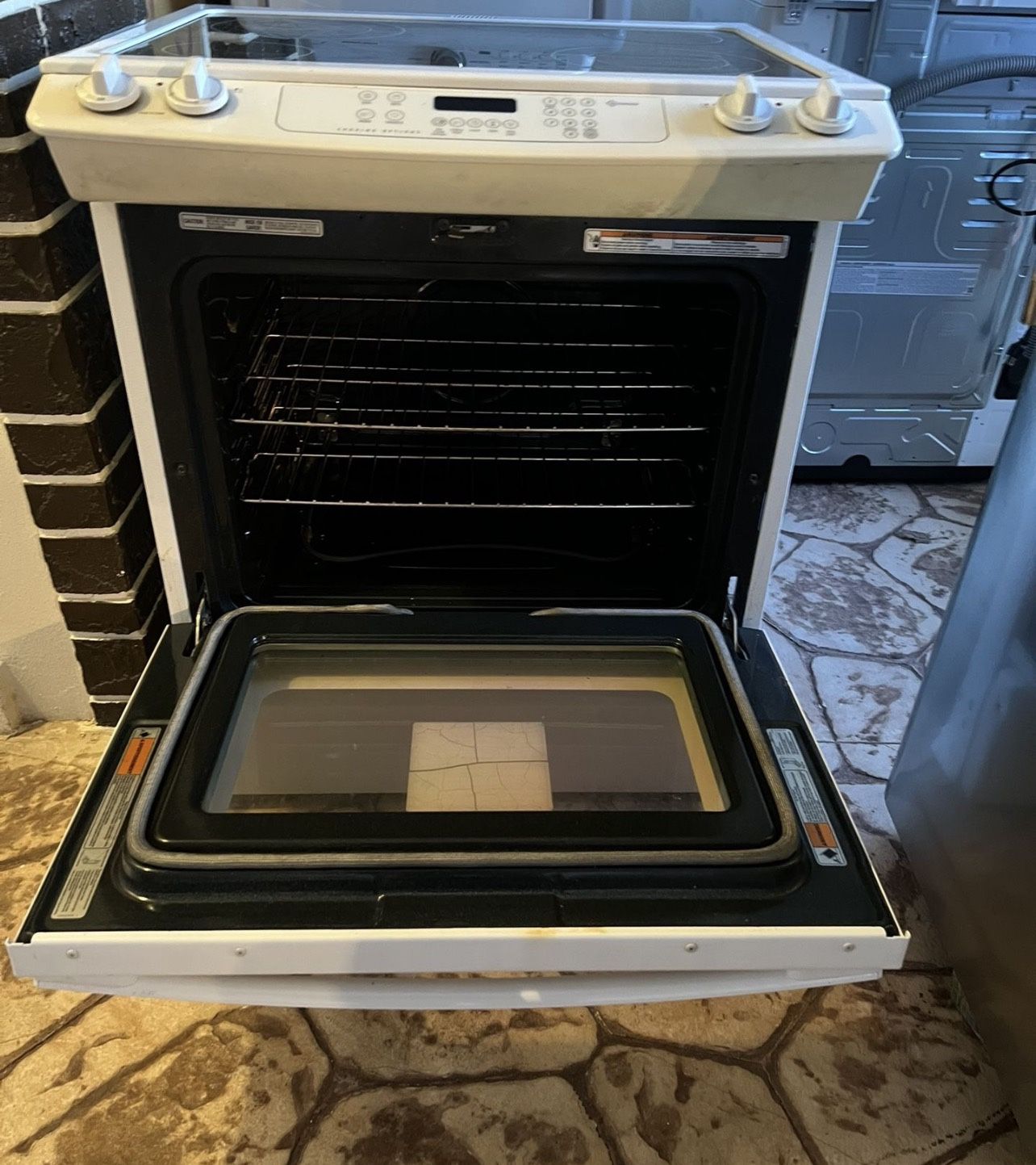 White Electric Stove