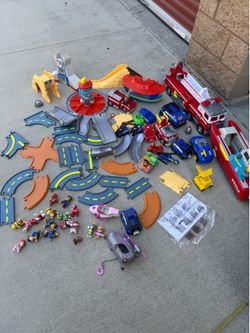 Huge lot of Paw Patrol toys, vehicles, figures, playsets