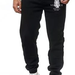 Winter Joggers Black with VERSACE emblem Unisex Size XXXL (Asian size)

