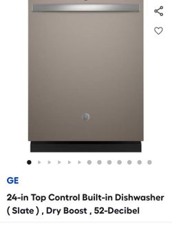 GE 24-in Top Control Built-in Dishwasher Slate