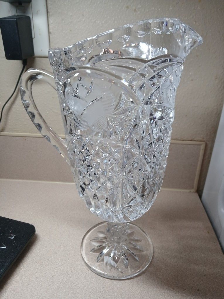 Beautiful Crystal Pitcher