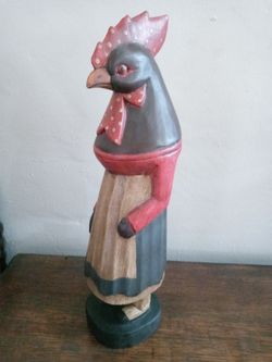 Tall Hand carved Chicken