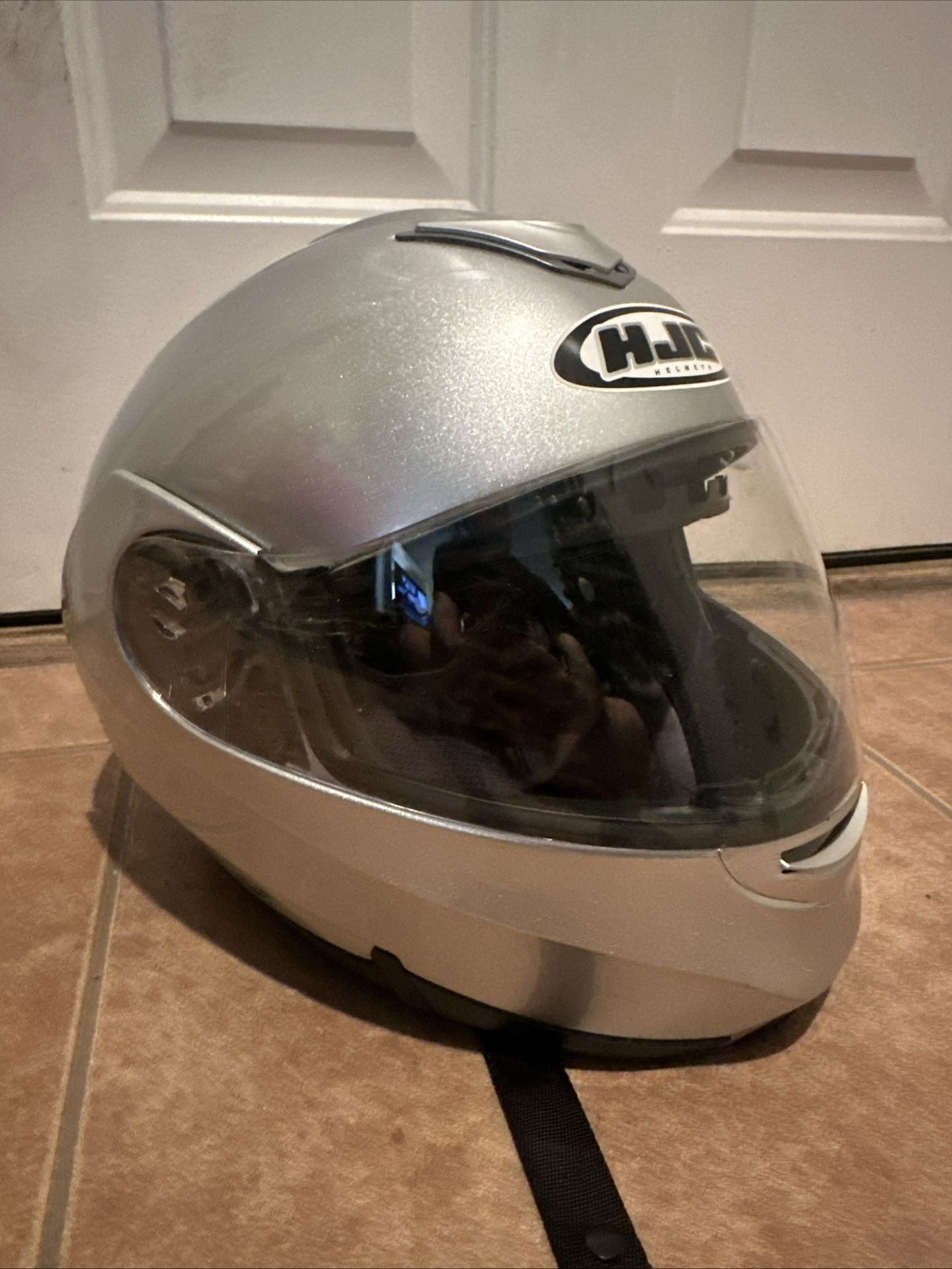 HJC Symax 2 Modular Motorcycle Helmet Silver | Size Small