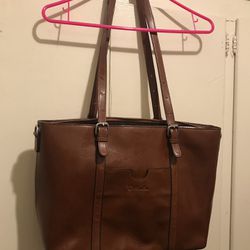 Tote leather bag 16x11x4