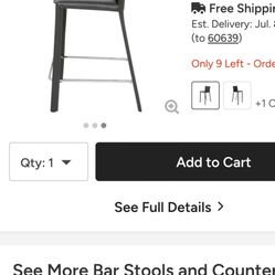 4 Chairs Counter Stool 