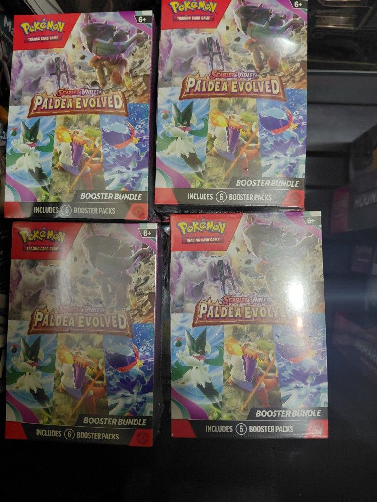8 Paldea Evolved Booster Bundles Pokemon Tcg New Sealed