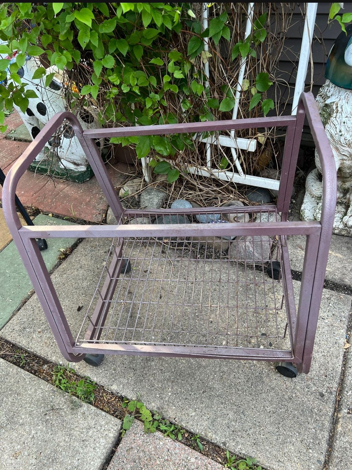 Bird Cage Stand On Wheels With Bottom Tray 🕊️