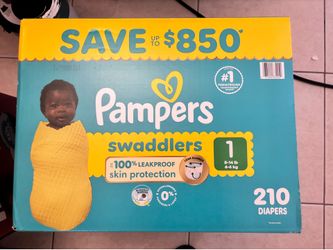 Pampers swaddlers 210 count!