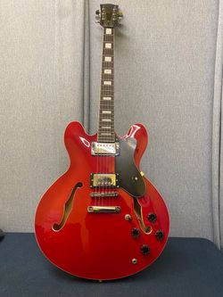 BCP Model Type ES335 Guitar - Cherry Color