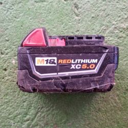 Milwaukee. M18 Battery 5.0 Used Still In Good Condition $30