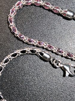 Sterling Silver 925 Swarovski Crystal Bracelet Bundle